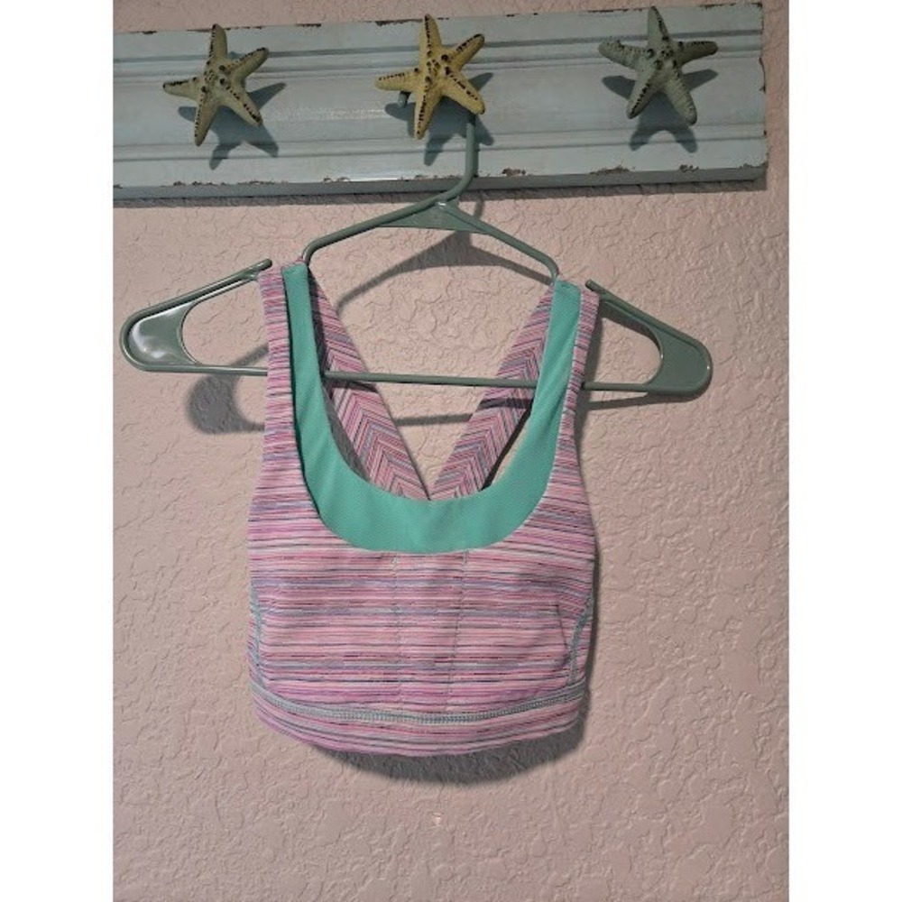 Lululemon Striped Sports Bra